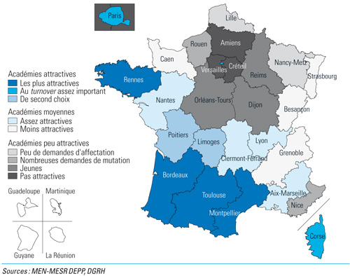 L Attractivite Des Academies Pour Les Enseignants Du Second Degre Public En 2012 Ministere De L Education Nationale De La Jeunesse Et Des Sports